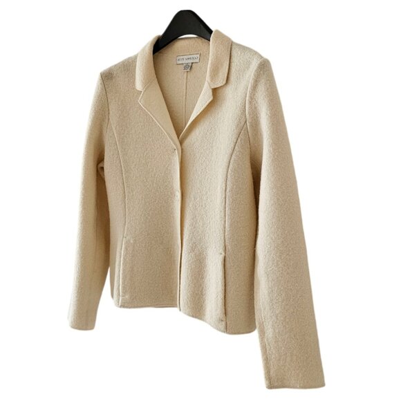 Petite Sophisticate 100% Boiled Wool Jacket | Like New | XSP | Cream - Picture 5 of 16